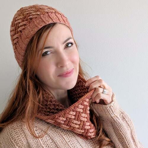 Diamond Duet Hat and Cowl
