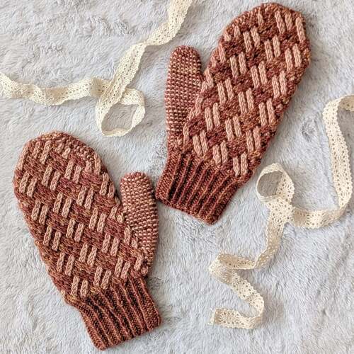 Diamond Duet Mitts
